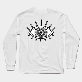 Mandala Evil Eye Long Sleeve T-Shirt